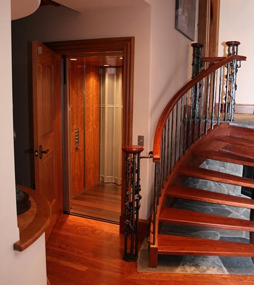 residential elevator in home